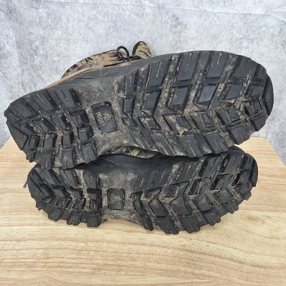 Rocky Boots Boys 6 M Brown Camo Hunting Waterproof 800G Insulated‎ Outdoors